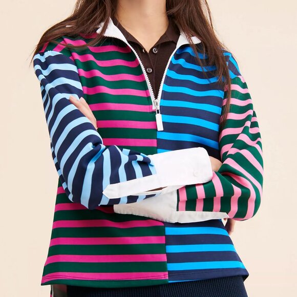 Addison Bay Tops - NWT Addison Bay Rara Rugby Pullover, Size Medium